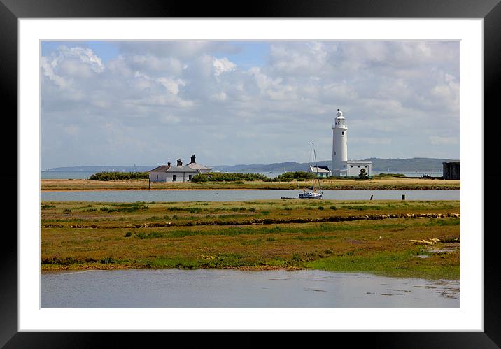 Hurst Point Lighthouse Framed Mounted Print by David French