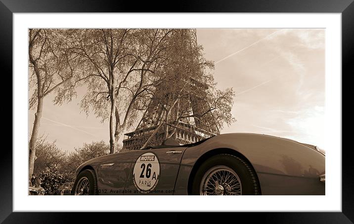 Paris Classic Rally Framed Mounted Print by N C Photography