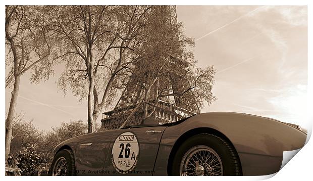 Paris Classic Rally Print by N C Photography