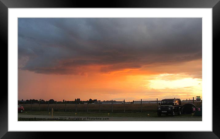 Storm Building at Le Mans Framed Mounted Print by N C Photography