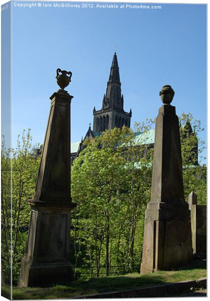 Glasgow Cathedral from the Necropolis Canvas Print by Iain McGillivray