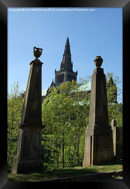 Glasgow Cathedral from the Necropolis Framed Print by Iain McGillivray