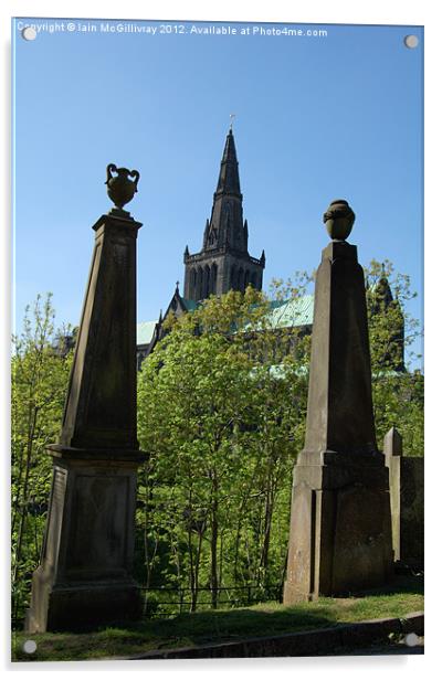Glasgow Cathedral from the Necropolis Acrylic by Iain McGillivray