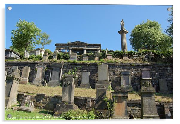 Glasgow Necropolis Acrylic by Iain McGillivray