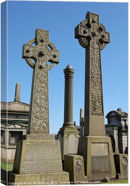 Celtic Crosses Canvas Print by Iain McGillivray