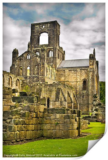 Kirkstall Abbey #1 Print by Colin Metcalf