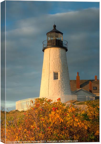 Pemaquid Point Light III Canvas Print by Clarence Holmes