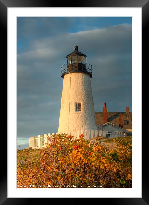 Pemaquid Point Light III Framed Mounted Print by Clarence Holmes