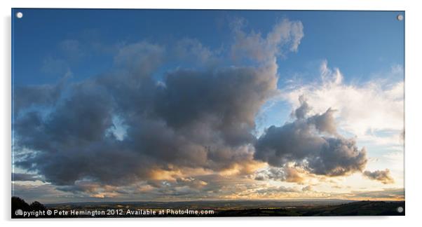 Big country, bigger clouds Acrylic by Pete Hemington