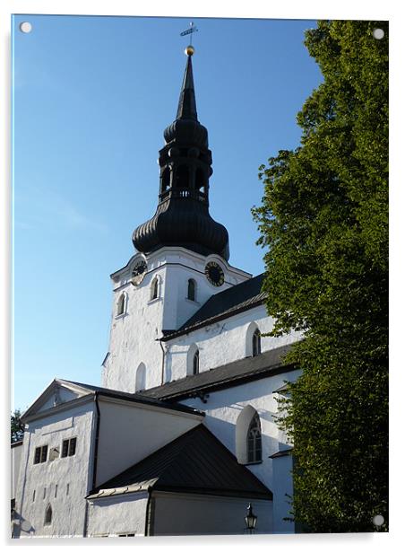 Estonia, Tallinn, Cathedral Saint Mary Acrylic by Christopher Mullard