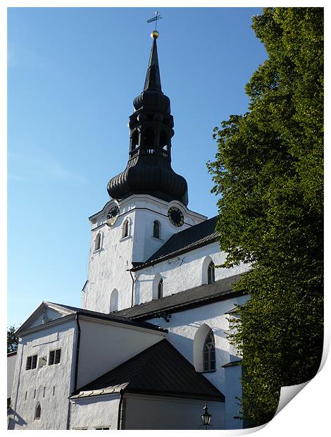 Estonia, Tallinn, Cathedral Saint Mary Print by Christopher Mullard