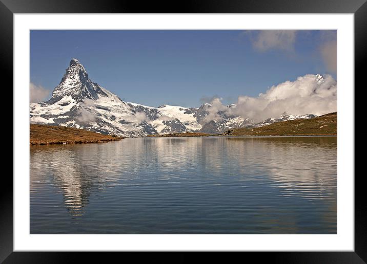 Matterhorn Switzerland Framed Mounted Print by peter schickert