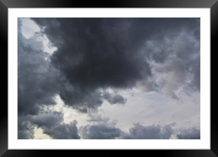 Stormy  Sky Framed Mounted Print by David Pyatt