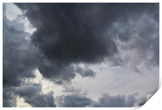Stormy  Sky Print by David Pyatt