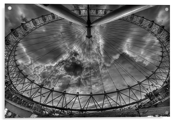 London eye Wideangle Acrylic by Dean Messenger