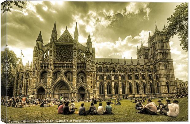 Westminster Abbey Canvas Print by Rob Hawkins