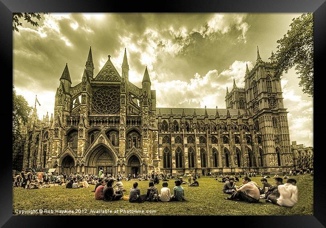 Westminster Abbey Framed Print by Rob Hawkins