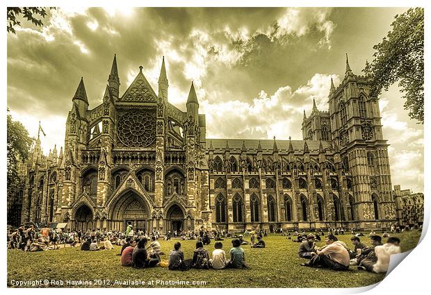 Westminster Abbey Print by Rob Hawkins