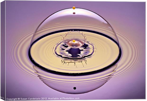 Inside a Saturn Bubble Canvas Print by Susan Candelario