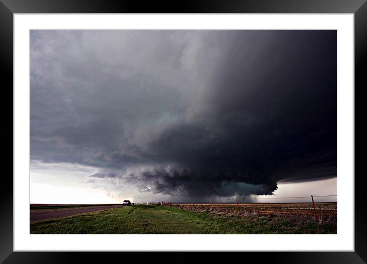 Texas Supercell Framed Mounted Print by Mark Pritchard