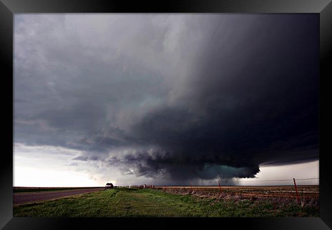 Texas Supercell Framed Print by Mark Pritchard