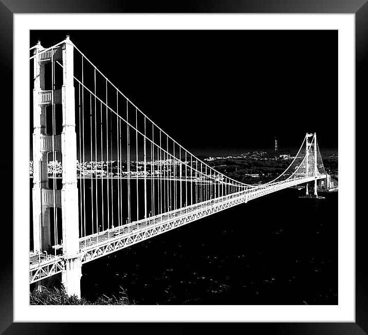 The Golden Gate Bridge Framed Mounted Print by Panas Wiwatpanachat