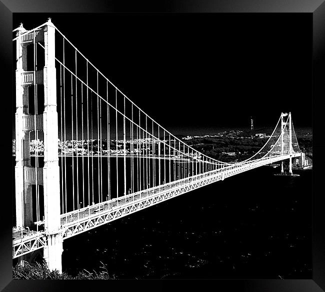 The Golden Gate Bridge Framed Print by Panas Wiwatpanachat