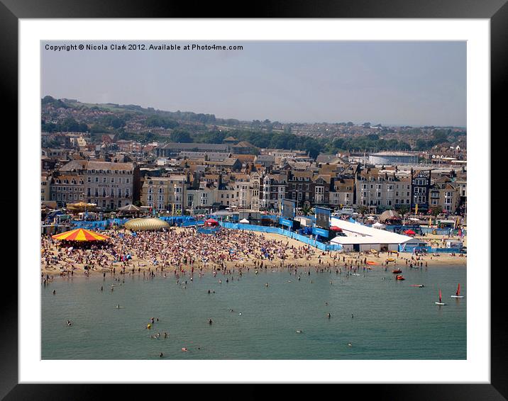 The 2012 Olympics Weymouth Framed Mounted Print by Nicola Clark