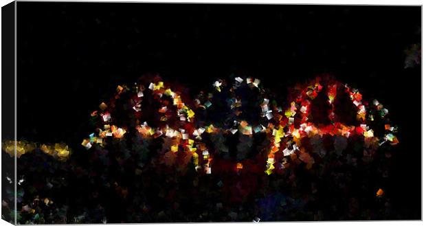 Crystall Balloon Lights Canvas Print by Susan Medeiros