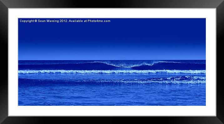 Sky Blue Sea II Framed Mounted Print by Sean Wareing