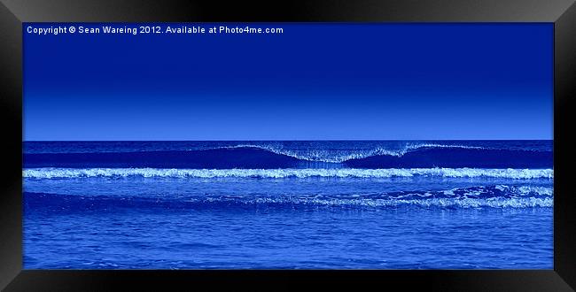 Sky Blue Sea II Framed Print by Sean Wareing