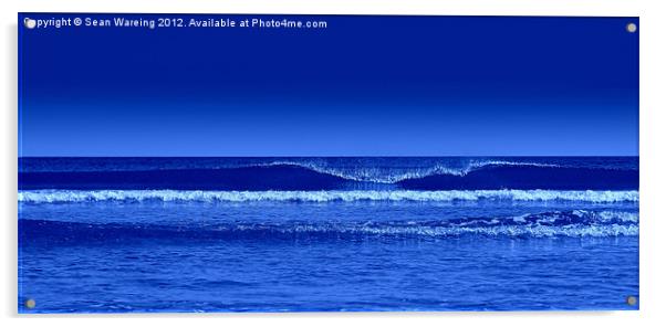 Sky Blue Sea II Acrylic by Sean Wareing