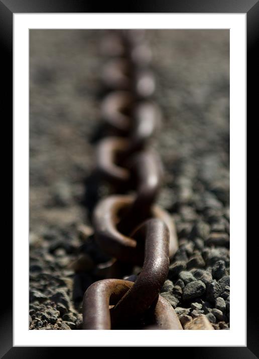 Chains Framed Mounted Print by Andrew Holland