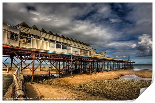 Victoria Pier Colwyn Bay Print by Adrian Evans