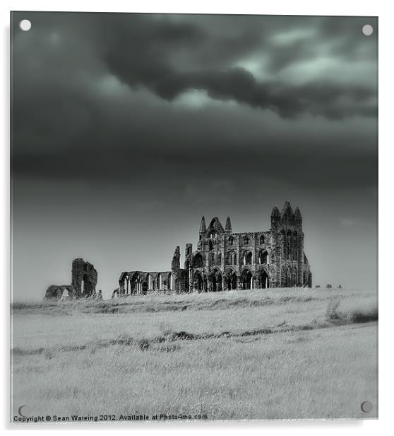 Whitby Abbey Acrylic by Sean Wareing