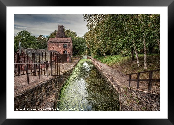Shropshire Canal Framed Mounted Print by Adrian Evans