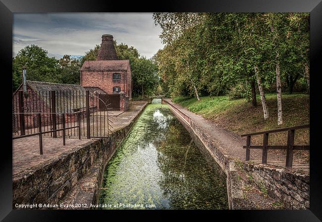 Shropshire Canal Framed Print by Adrian Evans