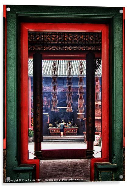 Through the Chinese Doors Acrylic by Zoe Ferrie