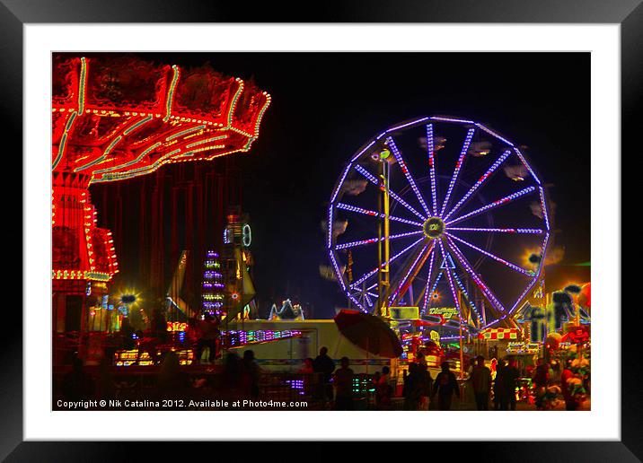 A Night At The Fair Framed Mounted Print by Nik Catalina