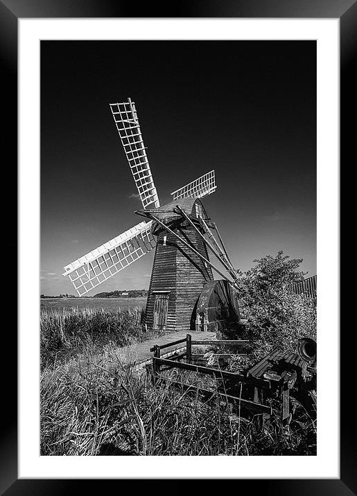 Herringfleet Mill Framed Mounted Print by Stephen Mole