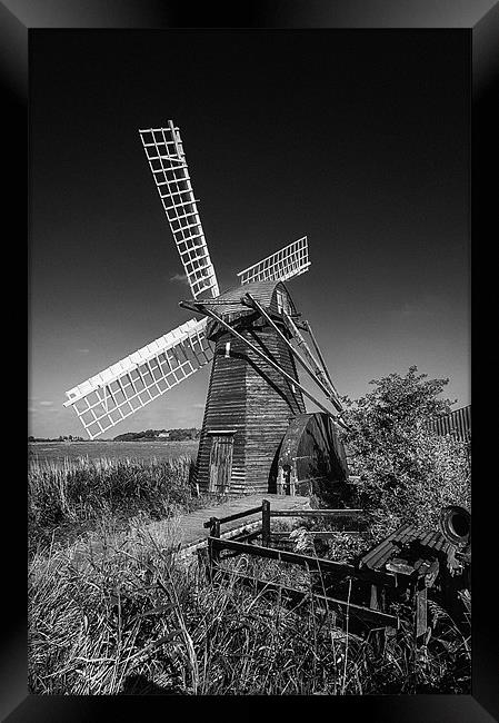 Herringfleet Mill Framed Print by Stephen Mole