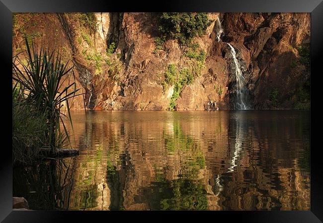 Wangi Falls, Australia Framed Print by peter schickert