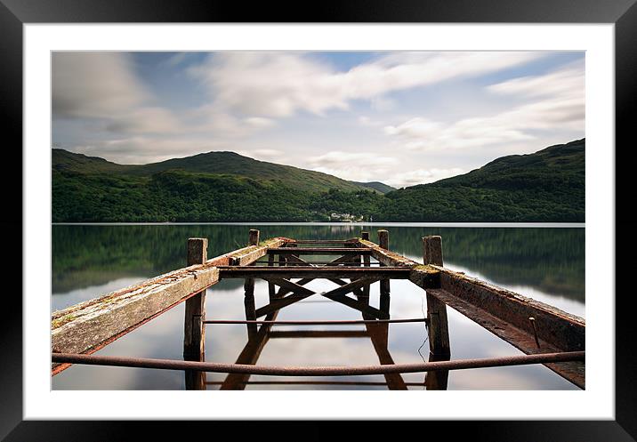 Loch Lomond Jetty Framed Mounted Print by Grant Glendinning