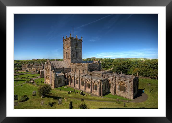 St Davids Cathedral Pembrokeshire Framed Mounted Print by Steve Purnell