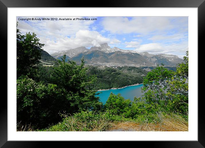 Towards The French Alps Framed Mounted Print by Andy White