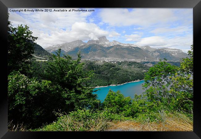 Towards The French Alps Framed Print by Andy White
