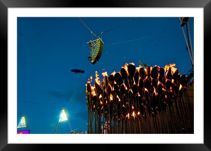 OLYMPIC FLAME Framed Mounted Print by radoslav rundic