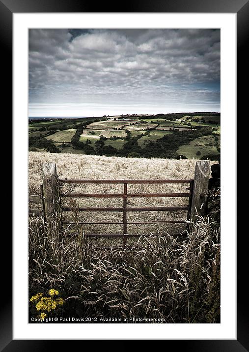 North Yorkshire Moors Framed Mounted Print by Paul Davis