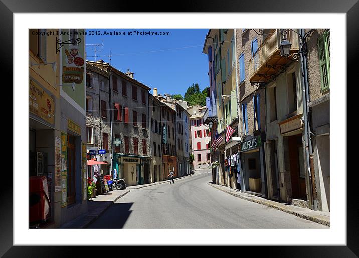 Castellane, France Framed Mounted Print by Andy White