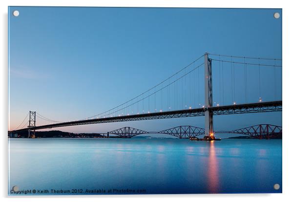 Forth Bridges Acrylic by Keith Thorburn EFIAP/b